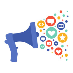 vector loudspeaker icon