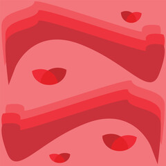 Abstract Red Geometric Wave Pattern – Minimalist Modern Background Design