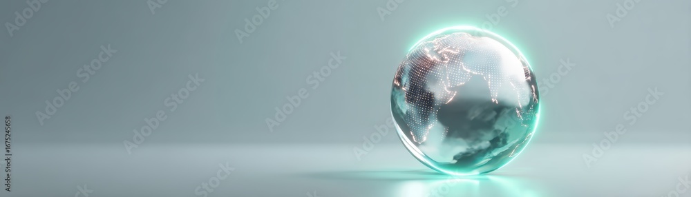 Poster a glowing holographic map scroll illuminated by ai neon light, combining futuristic design elements 