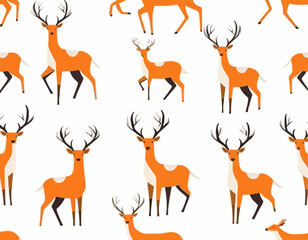 Naklejka premium Deer digital Art, Intricate Powerful and Ready for Print or Web, Sharp Details. Strong Identity. Timeless Design, Symbolize Strength