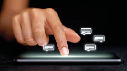 Human touch, exploring the interface of modern tablet technology and seamless digital interaction.