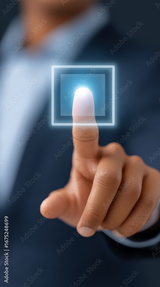 Aufkleber humancomputer interaction, person engaging with touchscreen interface. exploring the future of techn