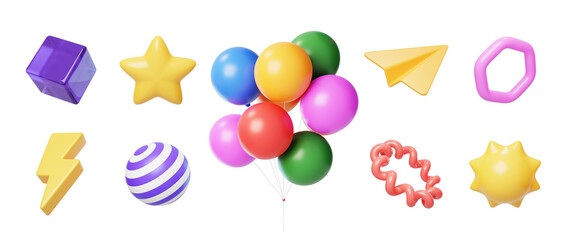 Auxiliary elements embellish decorative activity material 3D