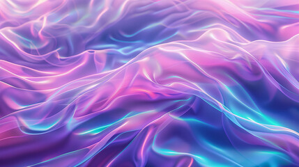 Obraz premium Swirling waves of vibrant neon gradients form a captivating backdrop, illuminating the space with dynamic hues of purple, pink, and blue. Perfect for design projects and digital art