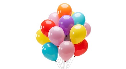 colorful balloons isolated on white background colorful balloons isolated on white background