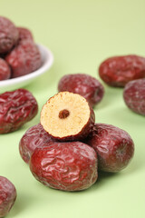 Ruoqiang Xinjiang Red Jujube Dates Cross Section Dried Chinese Superfruit Traditional Medicine Food