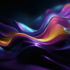 Obraz premium abstract background, liquid gradient, colorful flow, modern wallpaper, trendy design, 16:9 aesthetic, fluid art, AI generated design, neon gradient, motion blur, futuristic wallpaper, colorful 