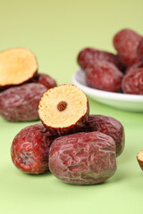 Ruoqiang Red Jujube Dates from Xinjiang China Dried Fruit Display