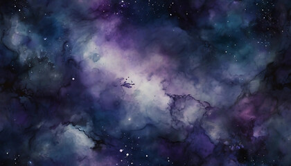 Majestic Nebula in Deep Space with Stars, Abstract Galaxy Background, Cosmic Night Sky for Science and Fantasy Designs 2