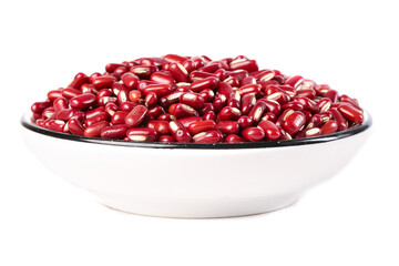 Red Kidney Beans in White Bowl Studio Shot - Healthy Vegetarian Protein Food Ingredient