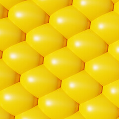 Abstract elements Yellow repeated arrangement background 3D
