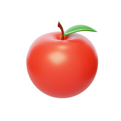 Fruit supplement nutritious health apple 3D