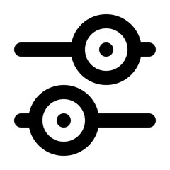 Setting Sliders Icon Outline