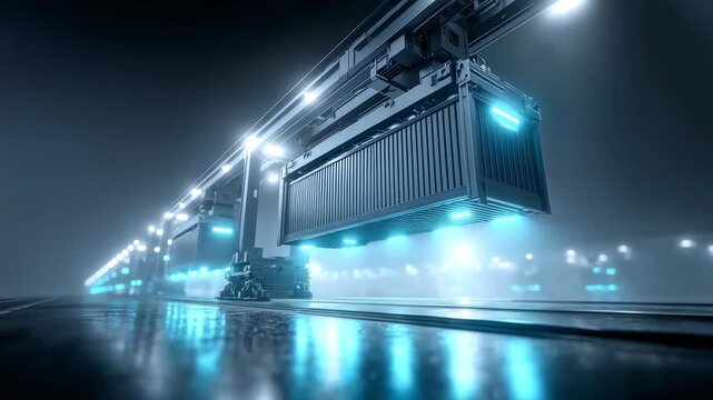 Automated Container Transport in Tech Port