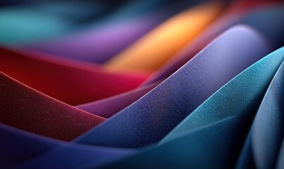 Abstract Waves of Vibrant Colors and Textured Surfaces Creating a Dynamic Visual Symphony