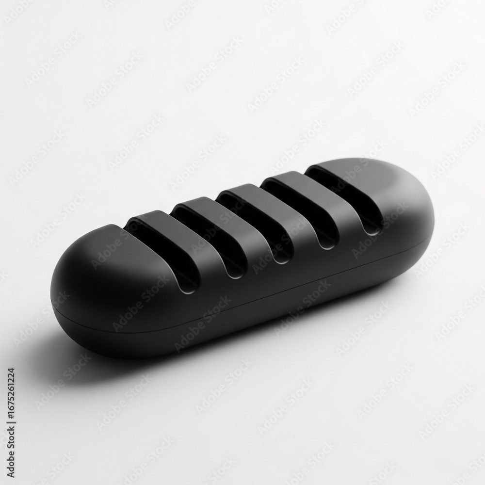 Poster black microphone isolated on white background. 3d rendering. computer digital drawing.