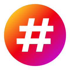 Obraz premium hashtags