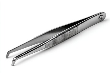 Close-up of metal tweezers