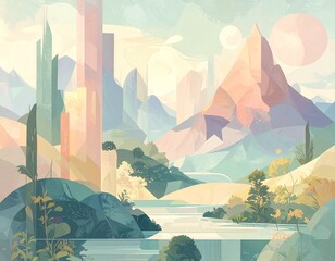 Minimalist Abstract Texture Background