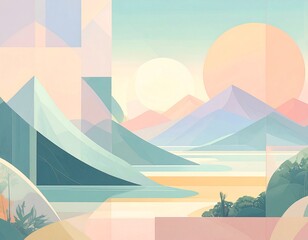 Minimalist Abstract Texture Background