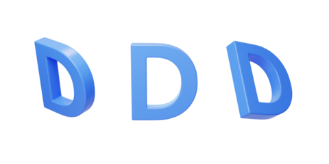 English Letter D Spelling Language 3D