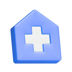 Obraz premium First aid kit button with a medical cross symbol and a health plus sign for web design and medical emergency illustration