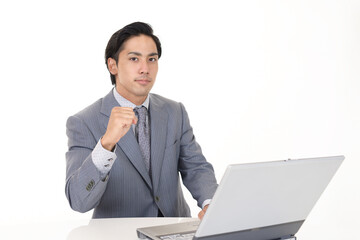 笑顔のビジネスマン