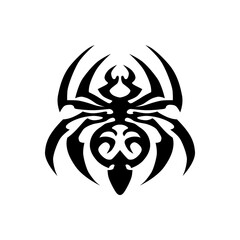 spider design on white background