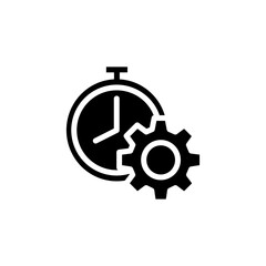 time management glyph icon