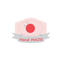 Vintage Handmade Floral Decorative Emblem Logo