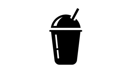 Black beverage cup illustration