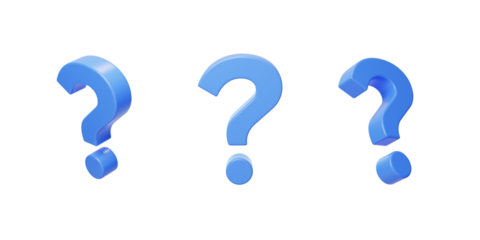 No-pick mark symbol question mark? Questions Don't Know Seek Knowledge 3D
