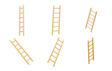 Progress Goals Develop decoration construction tools ladder 3D