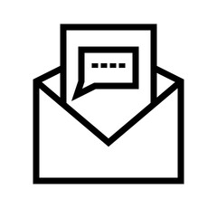Open Email OTP Icon, Envelope Icon - E-mail open envelope