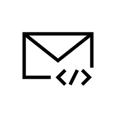 Email Newsletter Icon, Email Design, Envelope Icon - E-mail close envelope