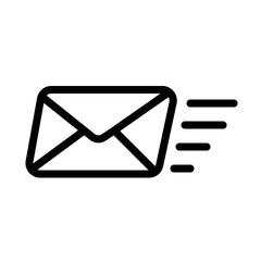 Email Fast Receive Rounded Icon, Envelope Icon - E-mail close envelope