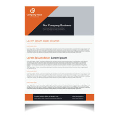 Corporate Business Flyer Template Modern Professional Layout with Clean Design and Bold Highlights