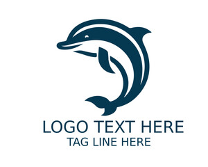 Obraz premium Dolphin Logo Design