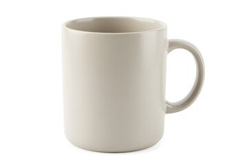 Ceramic coffee mug isolated on white background