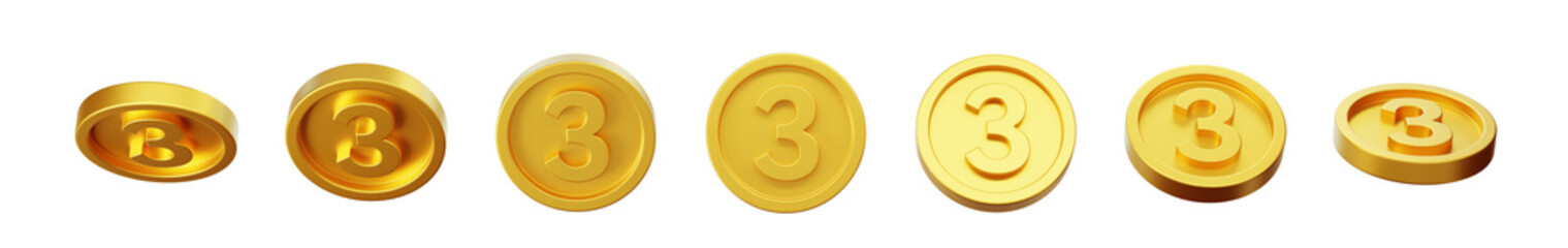 Anniversary Reward Gold amount number 3