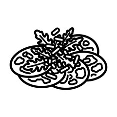 Fototapeta premium Pasta with herbs and vegetables with transparent background