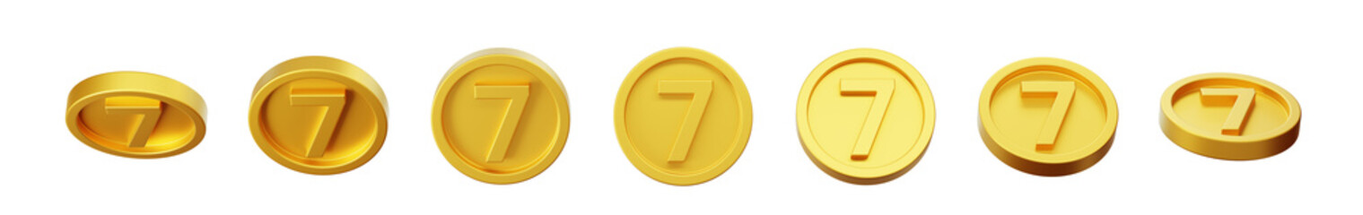 Anniversary Reward Gold amount number 7