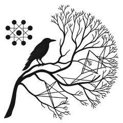 vector illustration of a bird