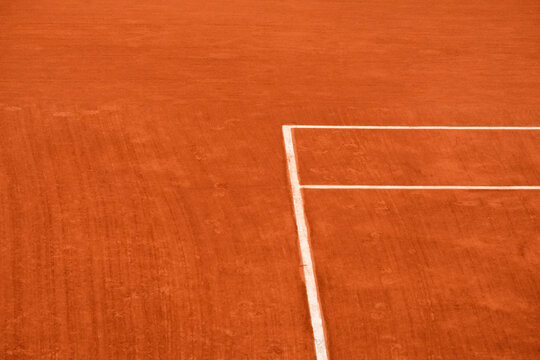 Tennis clay court in Paris