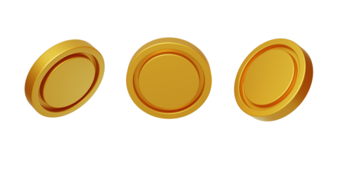 Gold coin event rewards cash points redeem 3D