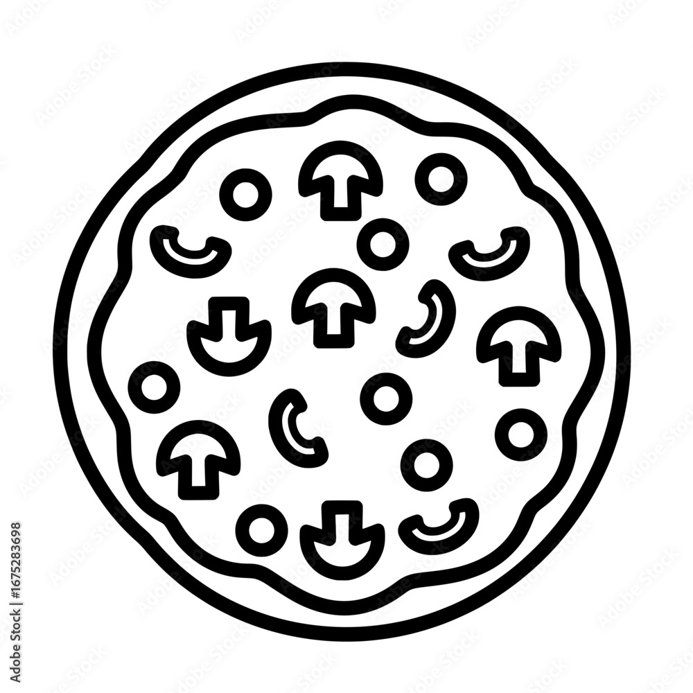Poster slices of pizza with transparent background