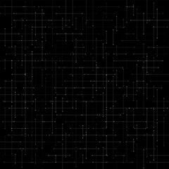 Random Crosshair Pattern Random Crosshair Pattern is a thin vertical-horizontal line with small white dots as nodes, creating a digital and futuristic impression.