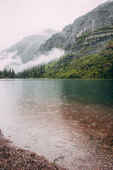 Rain Ripples on Turquoise Shore