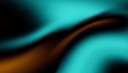 Abstract teal and orange gradient background with smooth fluid wave texture design
