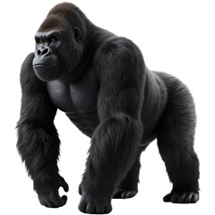 ゴリラ　動物　生き物　黒